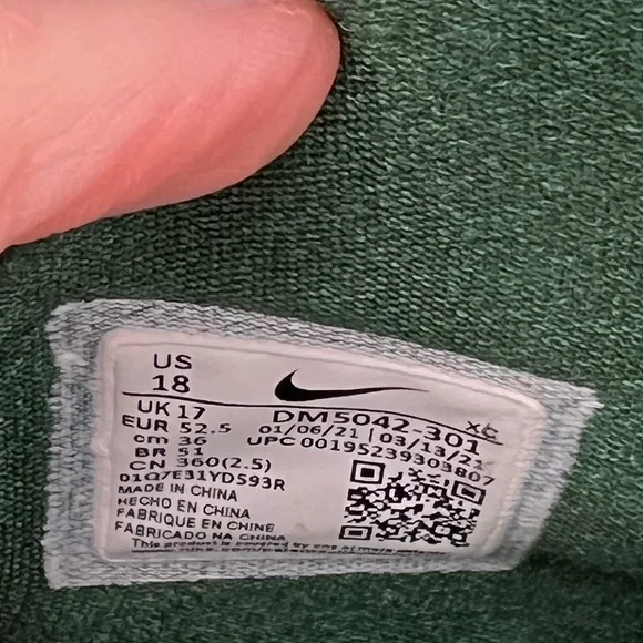 Nike Kyrie 7 TB Gorge Green and White Men’s Size 18 - Picture 9 of 10